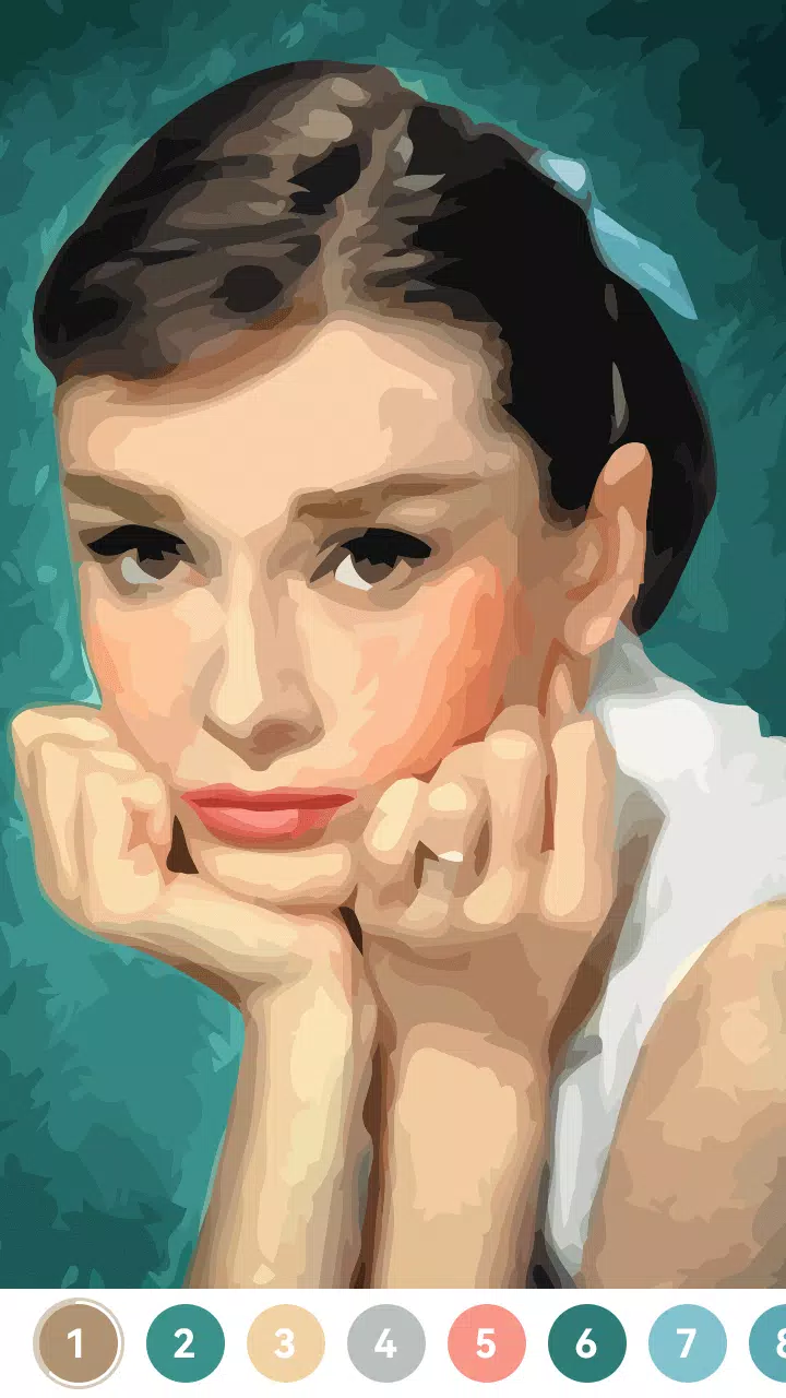 Celebrity Paint by Number Game Ảnh chụp màn hình 1