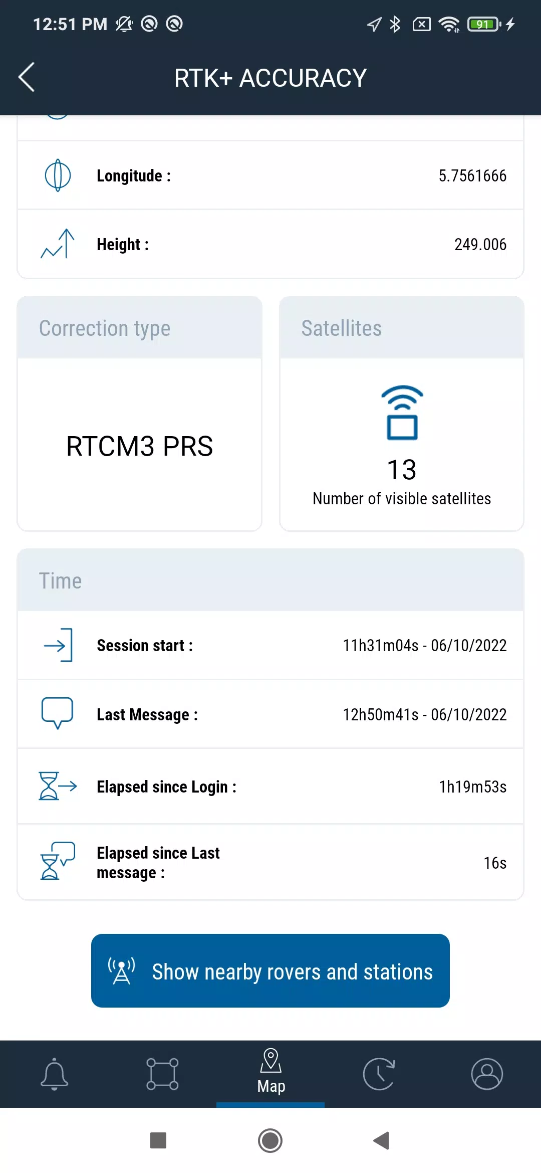 Raven RTK+ ACCURACY Schermafbeelding 3