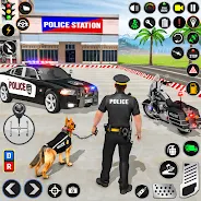 Police Dog Crime Chase Game 3D Captura de pantalla 0