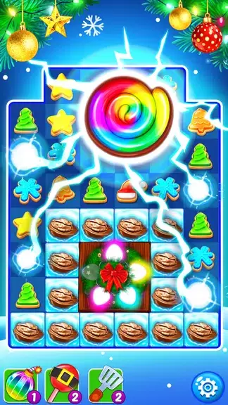 Christmas Cookie: Match 3 Game स्क्रीनशॉट 1