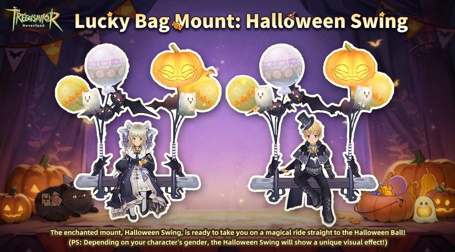 Tree of Savior: Neverland Lucky Bag Event Features Limited-Time Halloween Outfits and Accessories