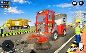 Real Garbage Truck Simulator ဖန်သားပြင်ဓာတ်ပုံ 0