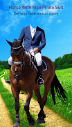 Horse With Man Photo Suit স্ক্রিনশট 3