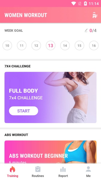 Frauen Fitness - Trainingsplan Screenshot 1