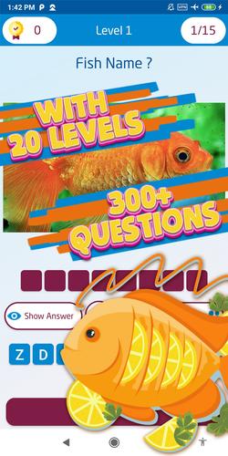 fish quiz games Capture d'écran 2