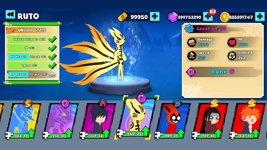 Stickman Ninja Fight 3v3 Mod Captura de pantalla 1