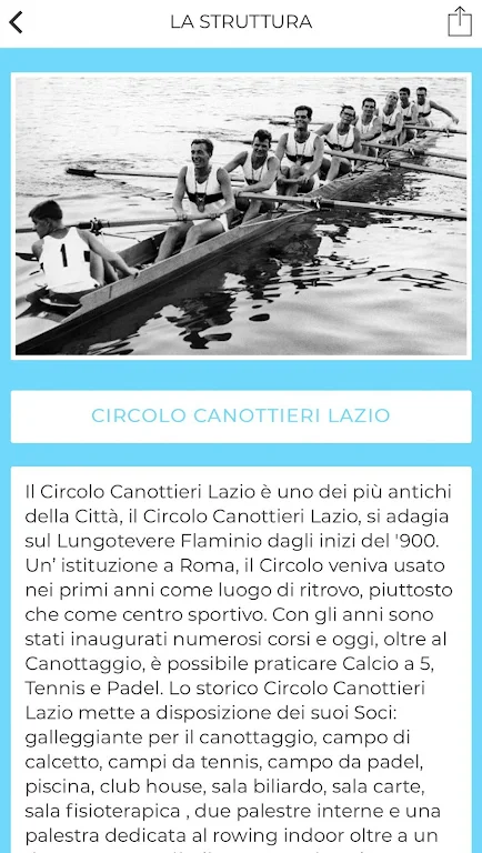 Circolo Canottieri Lazio Captura de tela 1