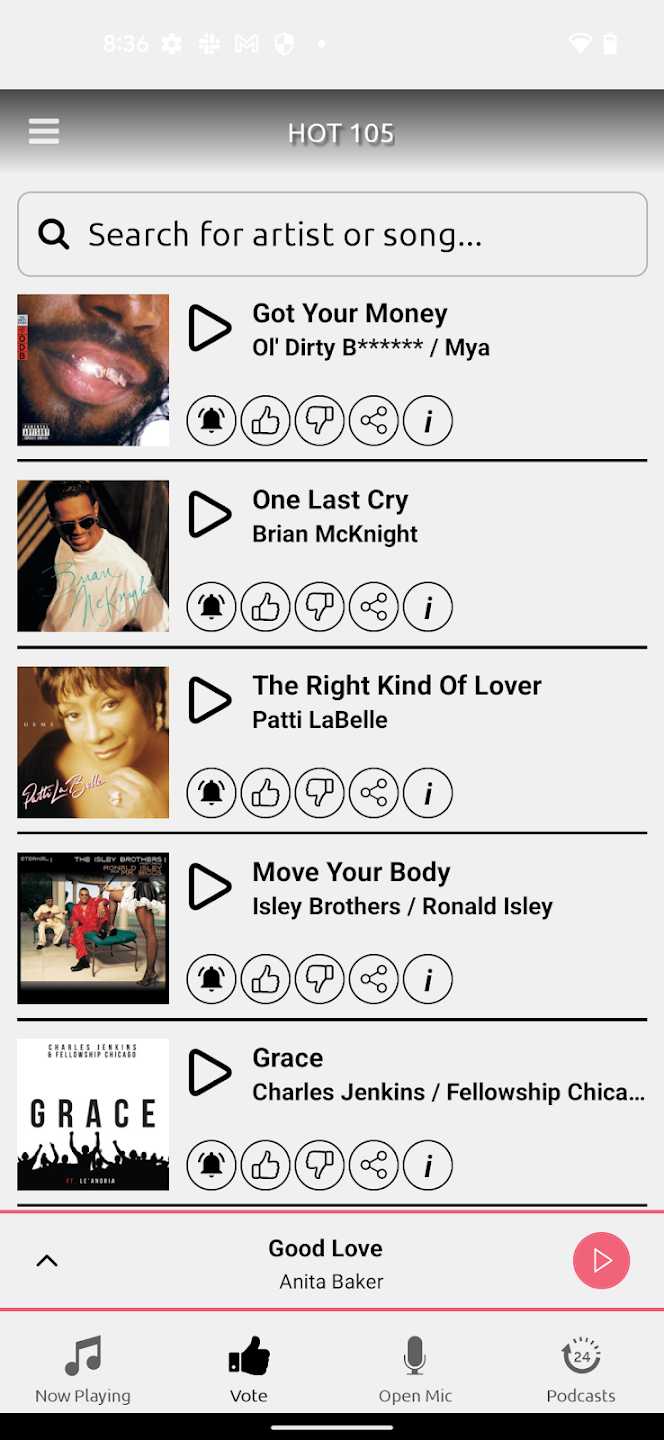 HOT 105 FM Miami Schermafbeelding 0