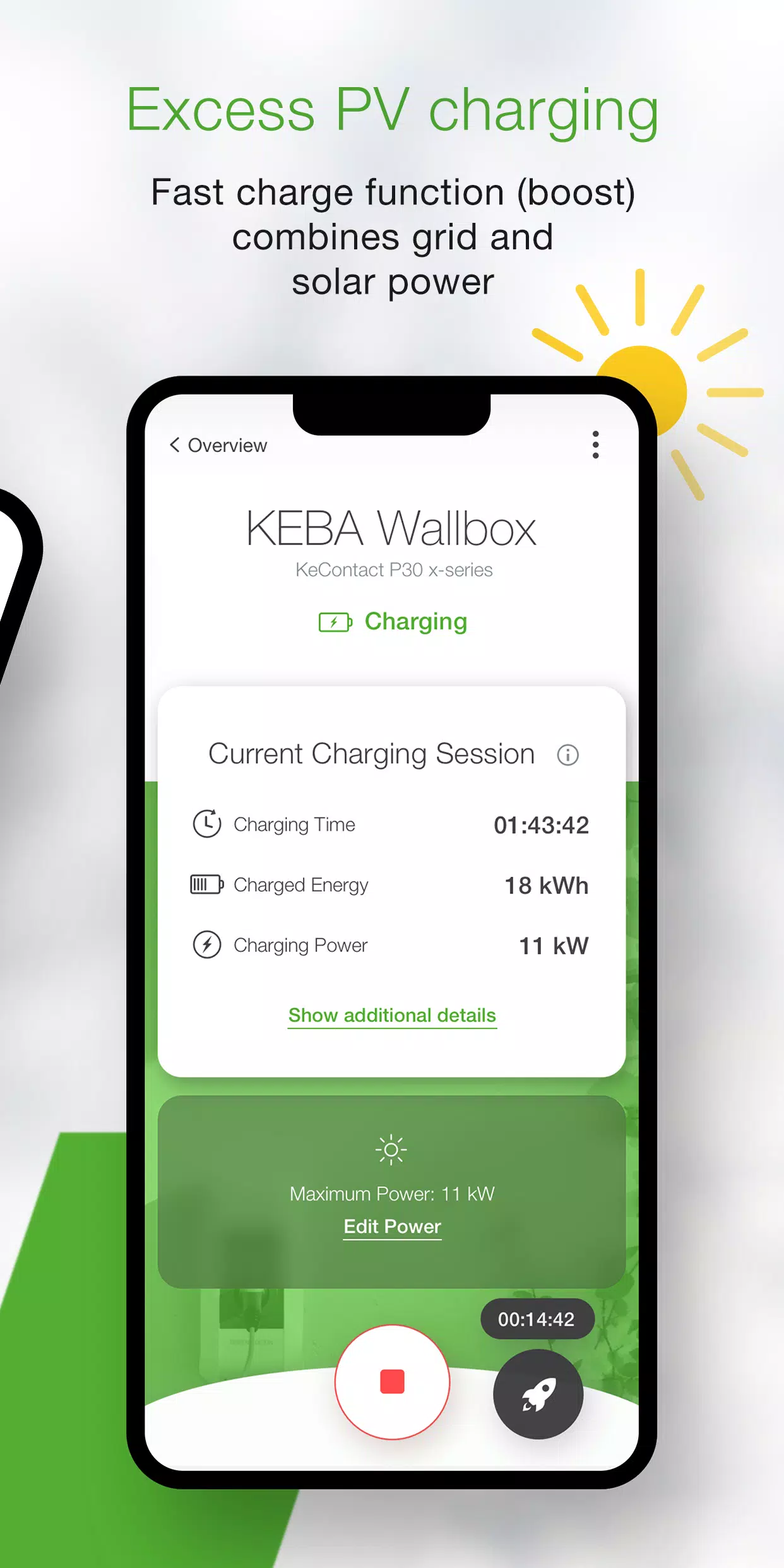 Schermata KEBA eMobility App 3