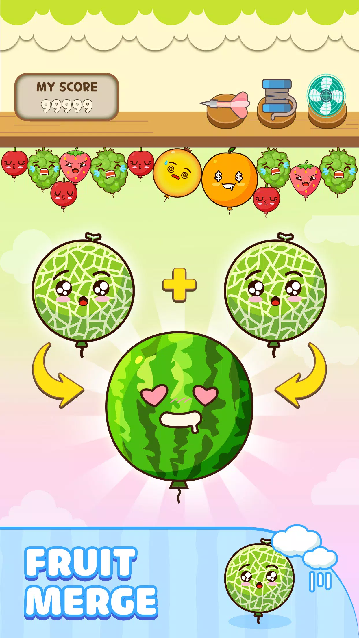 Melon Balloon: Fruit Merge應用截圖第0張