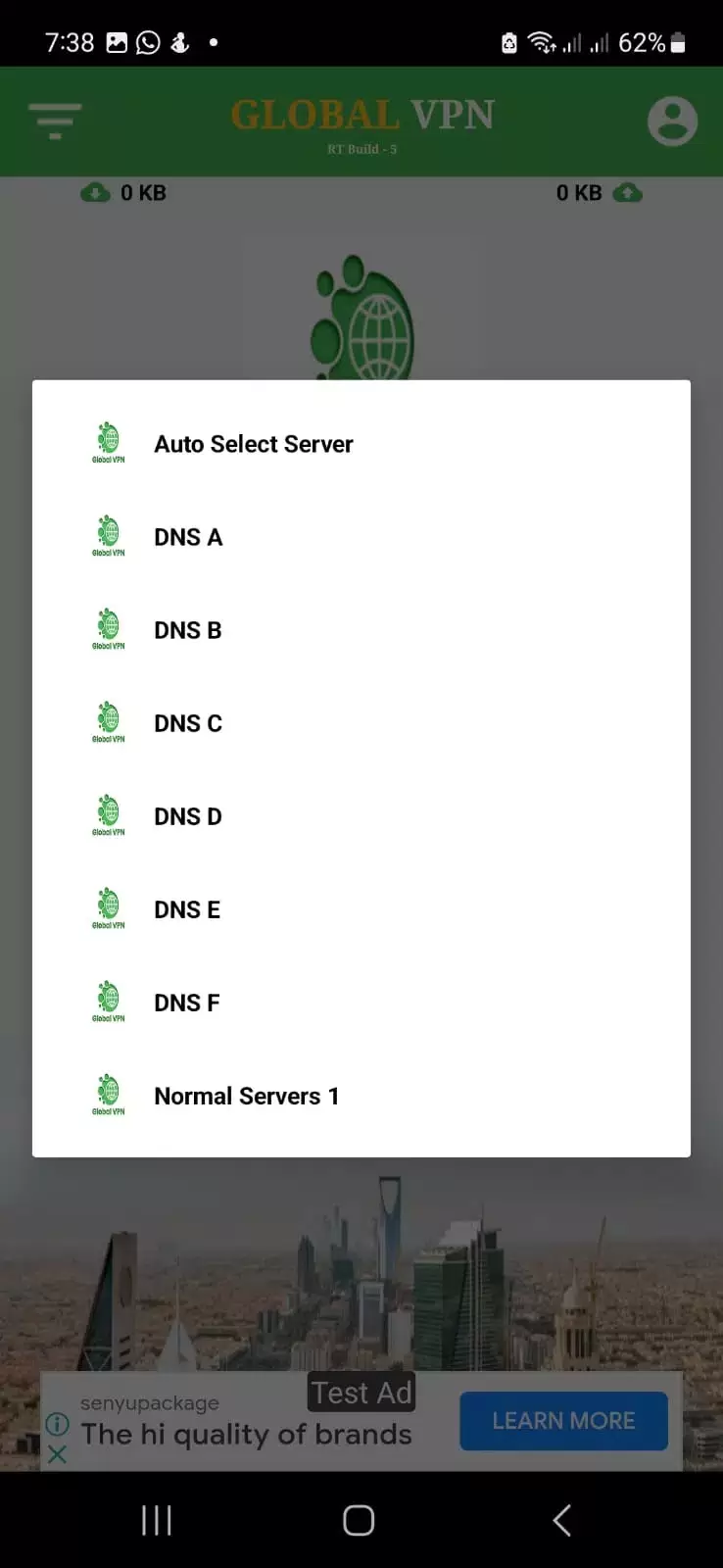 Global VPN Zrzut ekranu 0