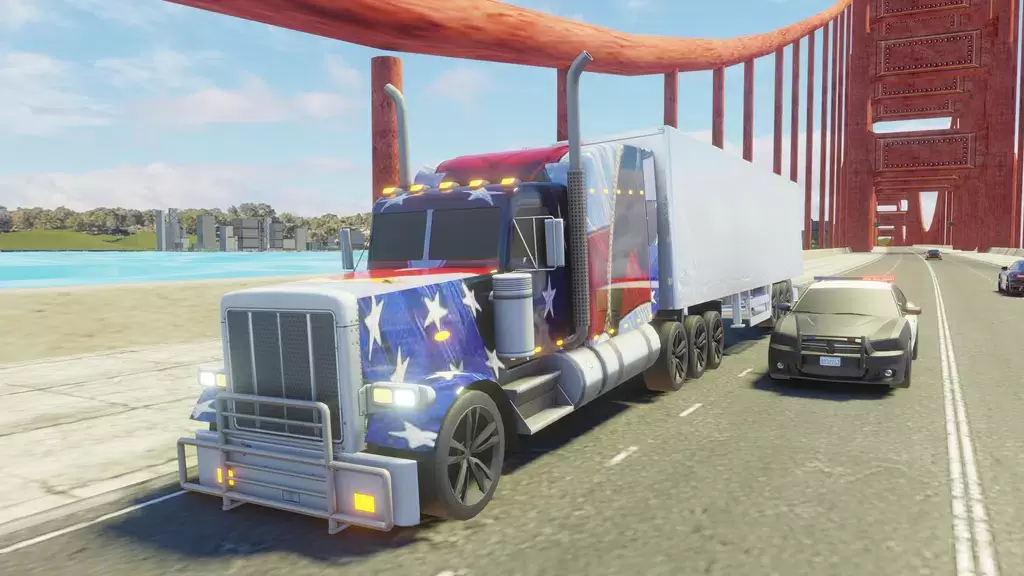 Usa Truck Simulator Car Games ภาพหน้าจอ 0