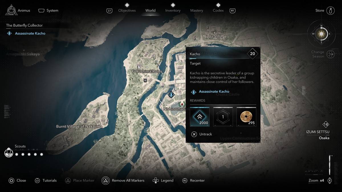 Jak i gdzie znaleźć wszystkich członków Kolekcjonera Butterfly w Assassin's Creed Shadows Kacho