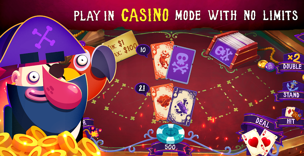 Pirates: Blackjack Free 21 ⚓ Tangkapan skrin 1