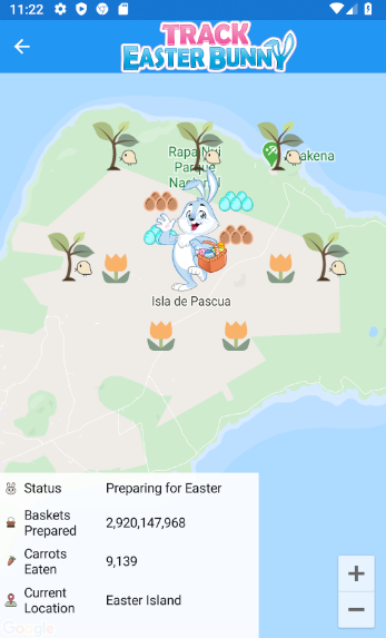 The Easter Bunny Tracker ภาพหน้าจอ 1