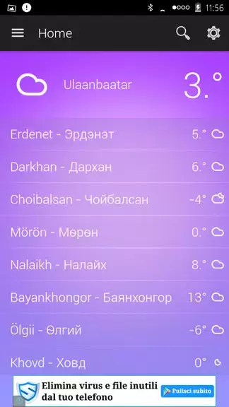 Mongolia Weather Zrzut ekranu 1