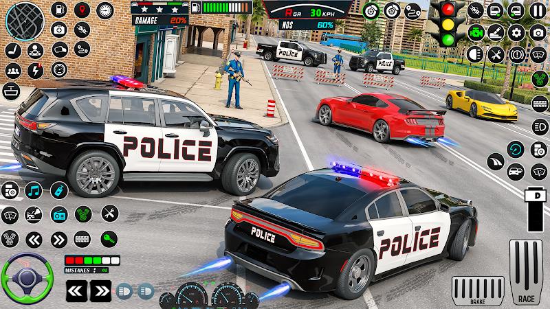 US Police Car Parking - King Скриншот 1