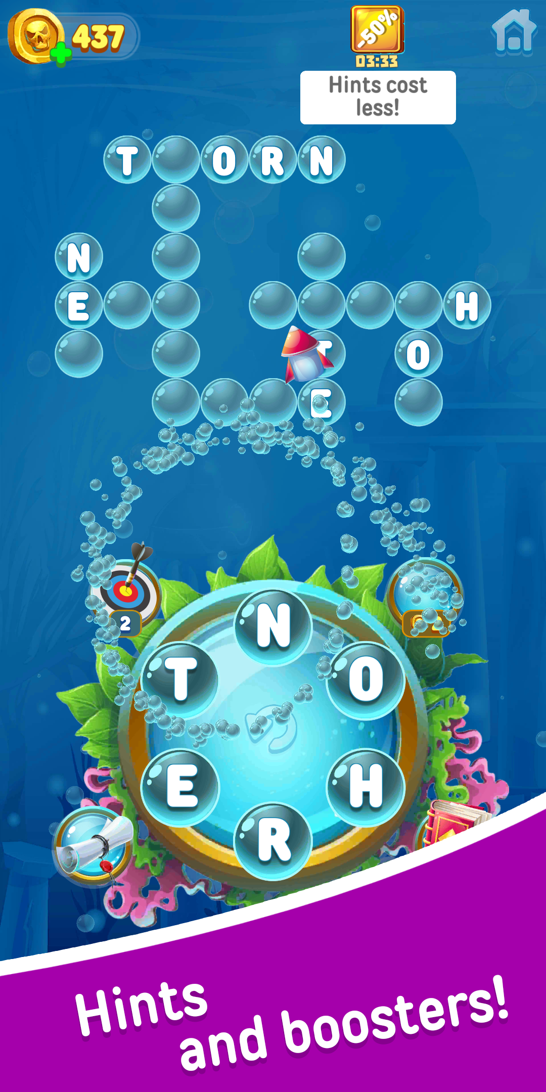 Gold for words: anagram games Screenshot 2