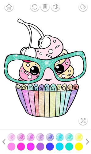 Glitter Coloring Game for Kids Zrzut ekranu 1