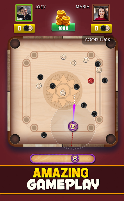 Carrom Master: Board Disc Pool Captura de tela 0