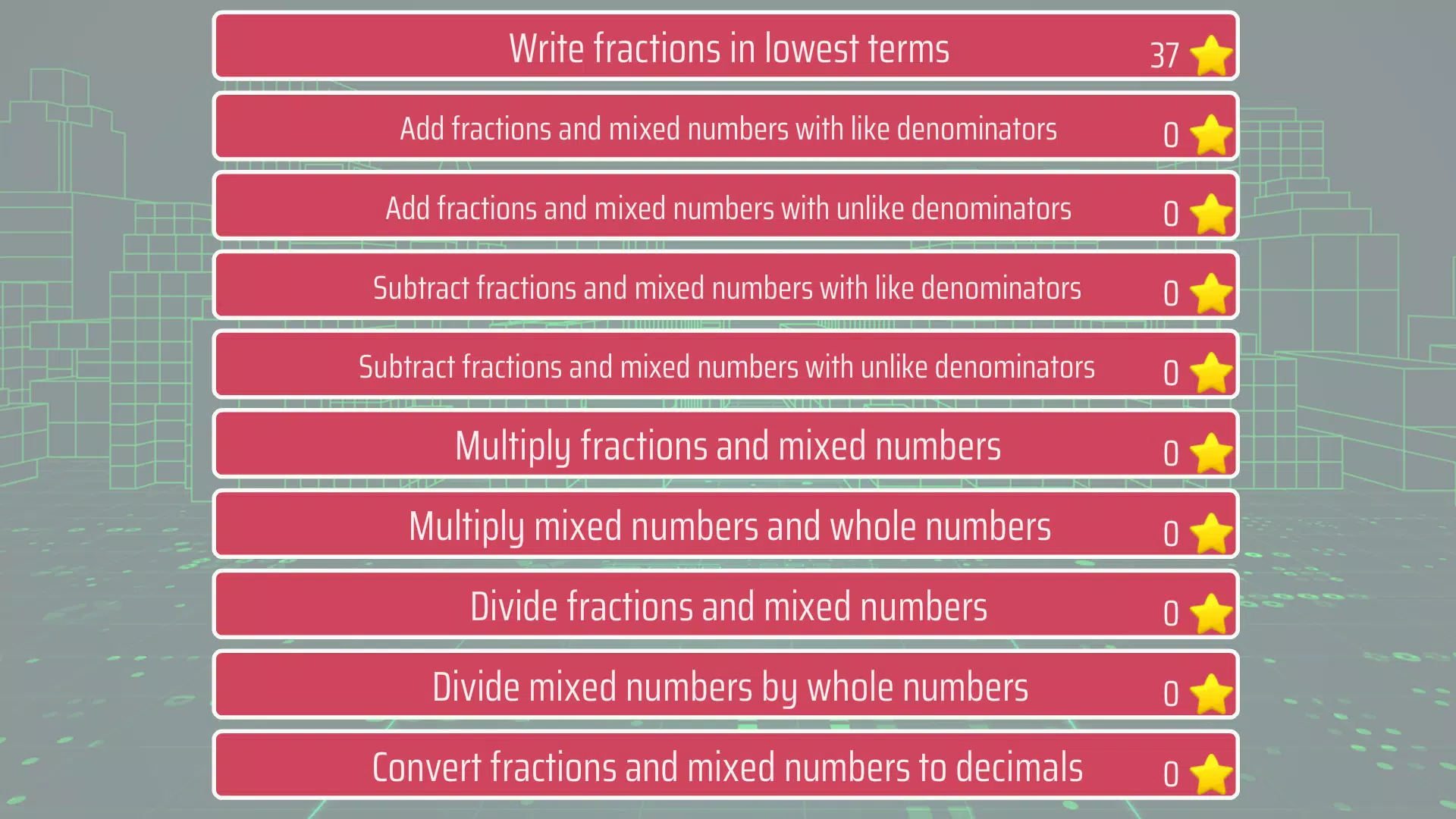 Fractions and mixed numbers ဖန်သားပြင်ဓာတ်ပုံ 0