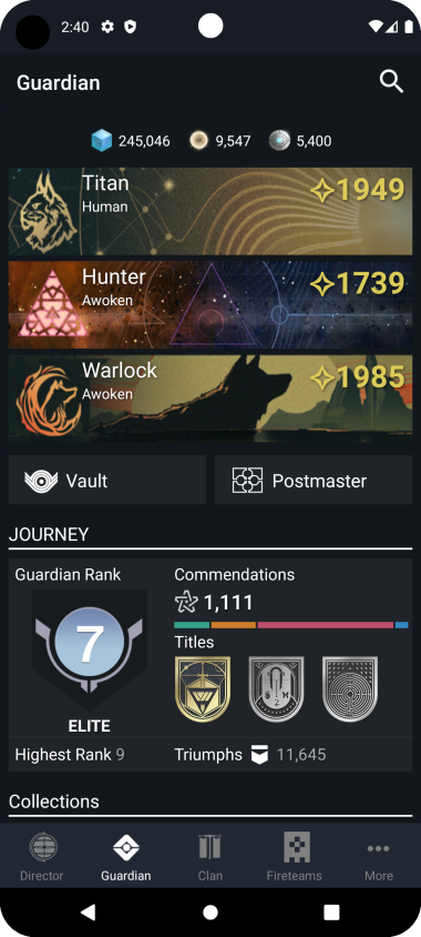 Destiny 2 Companion Captura de tela 2