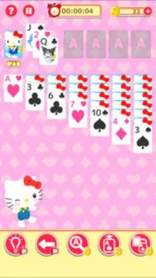 Hello Kitty Solitaire Ảnh chụp màn hình 1