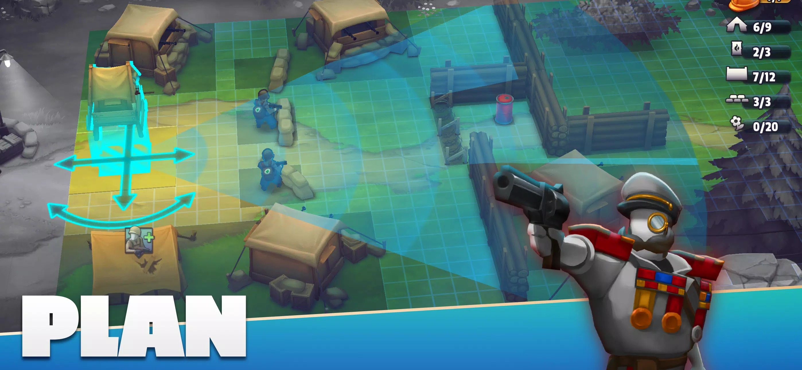 GUNS UP! Mobile War Strategy Captura de tela 1