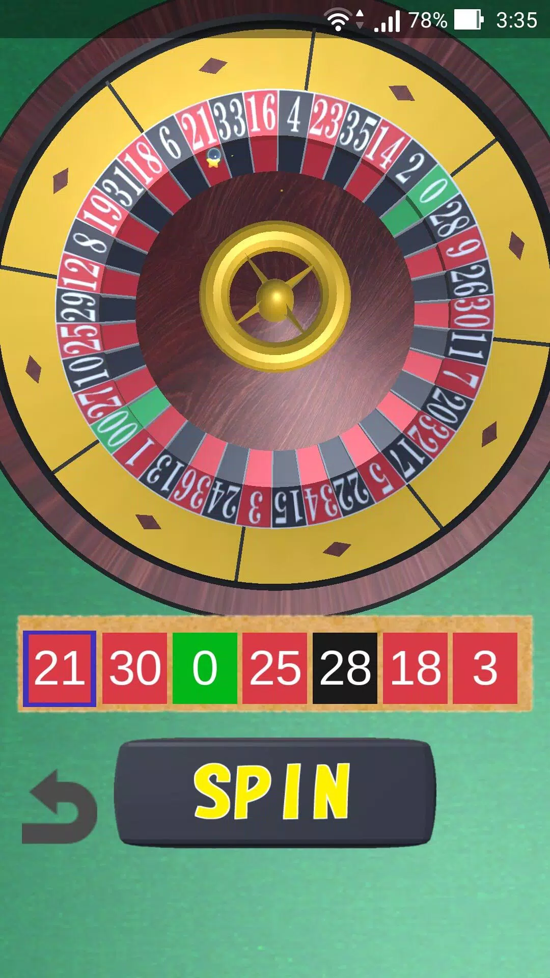 Roulette Wheel स्क्रीनशॉट 1