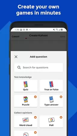 Kahoot! - Juega y crea quizzes Captura de pantalla 2