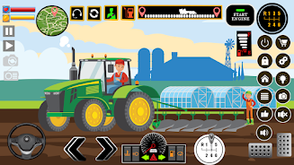 Farm Tractors Dinosaurs Games স্ক্রিনশট 1