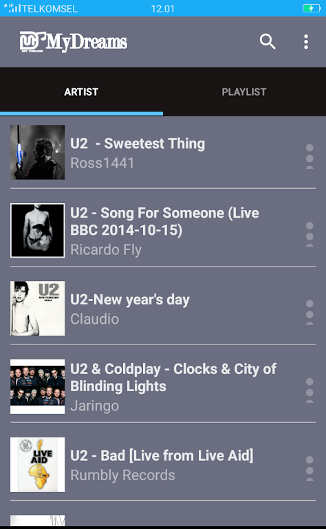 U2 Greatest Hits Songs Captura de tela 0