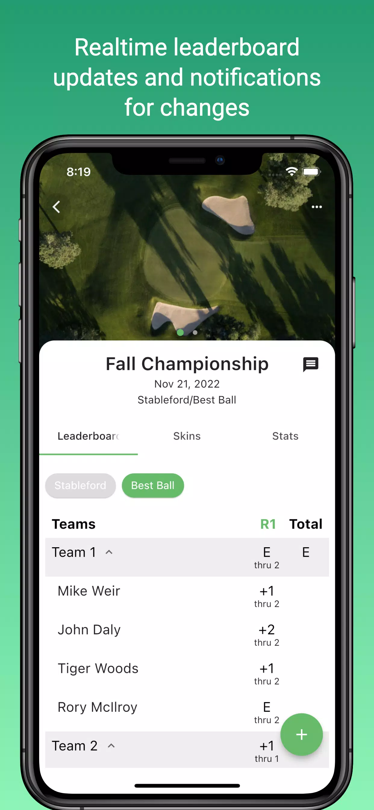 Squabbit - Golf Tournament App Скриншот 2