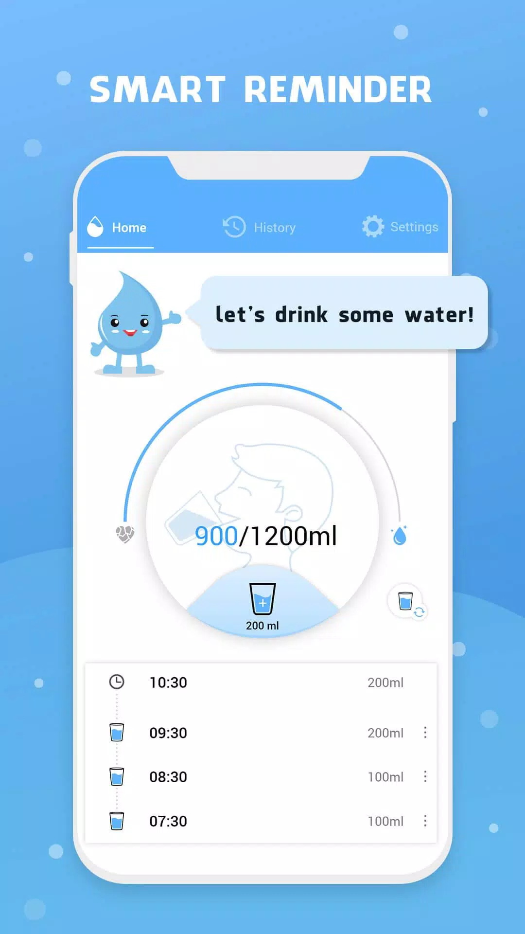 Water Reminder - Remind Drink ဖန်သားပြင်ဓာတ်ပုံ 0