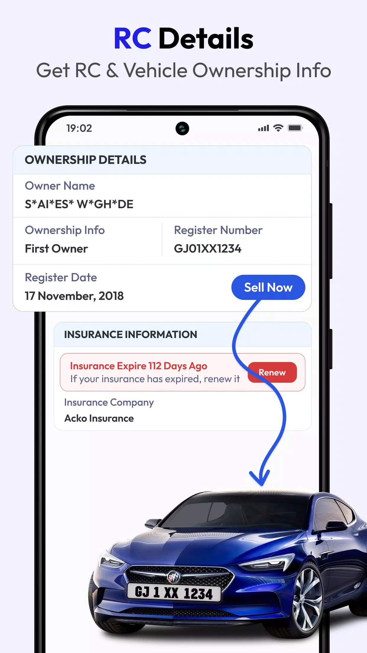 RTO Vehicle Info Tangkapan skrin 1