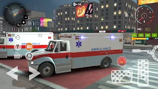 Ambulance Game Car Driving Sim Скриншот 1