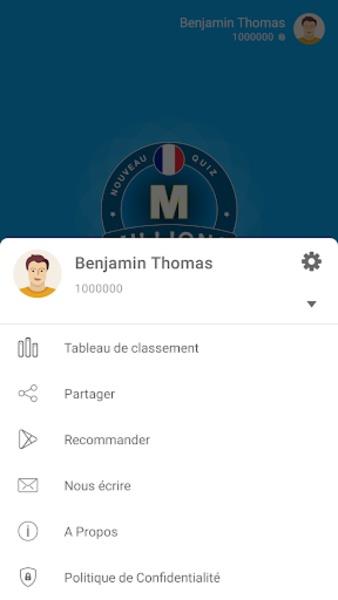 Millions Quiz - Français Captura de pantalla 0