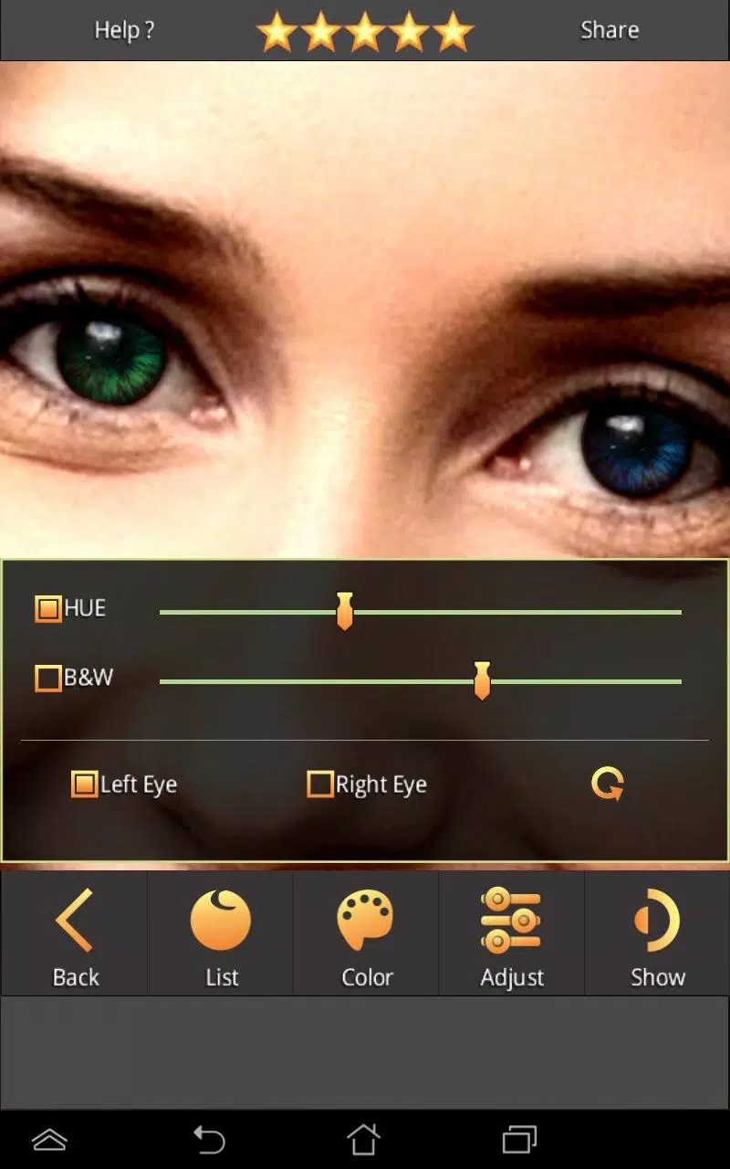 FoxEyes - Change Eye Color স্ক্রিনশট 3