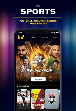 Sony LIV: Sports & Entmt Screenshot 3