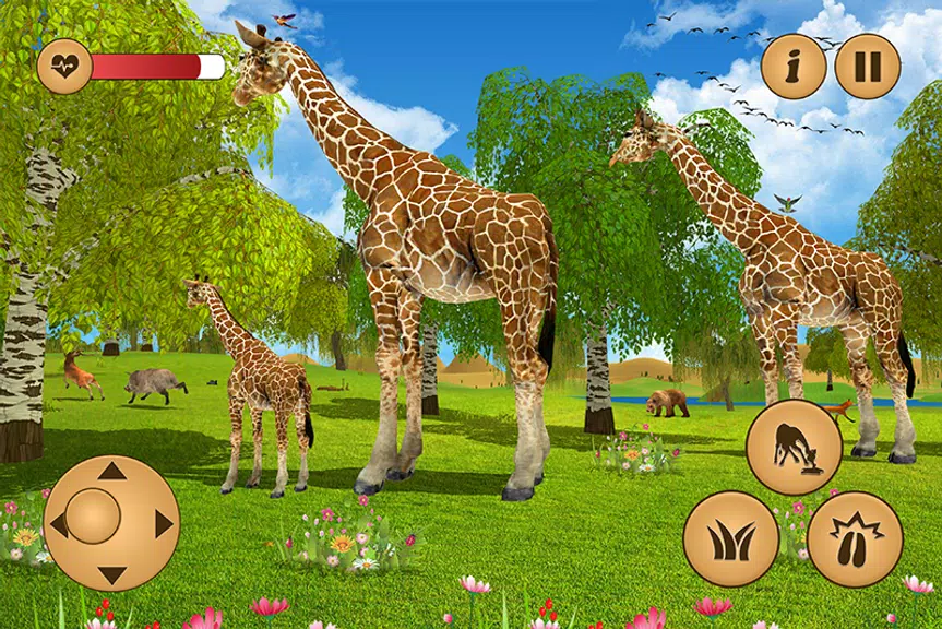 Giraffe Family Life Jungle Sim Ekran Görüntüsü 3