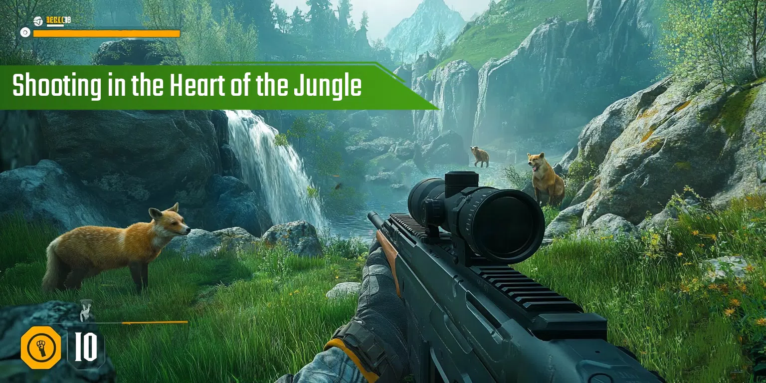 Sniper hunting jungle animals Tangkapan skrin 1