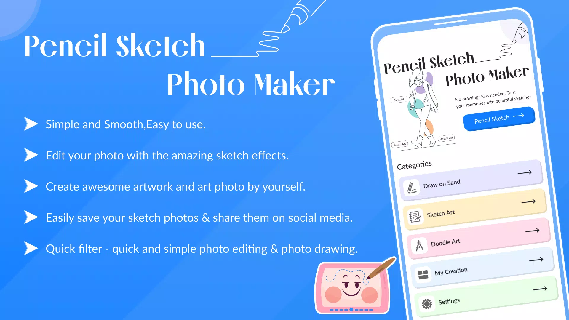 Pencil Sketch Photo Maker Ảnh chụp màn hình 2