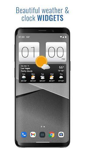 Sense V2 Flip Clock & Weather स्क्रीनशॉट 0