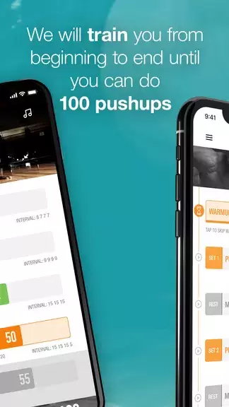 0-100 Pushups Trainer Captura de pantalla 1