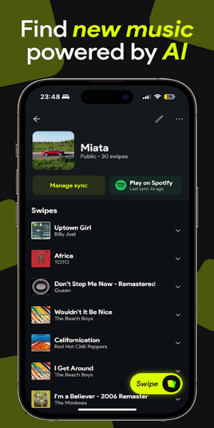 Swipefy for Spotify Capture d'écran 0