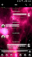 Schermata SMS Messages GlassNebula Theme 1