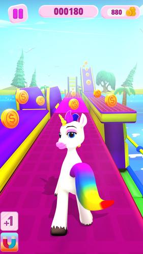 Unicorn Kingdom: Running Games स्क्रीनशॉट 2