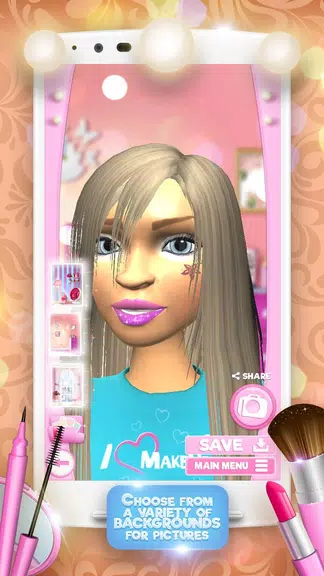 Schermata 3D Makeup Games For Girls 2