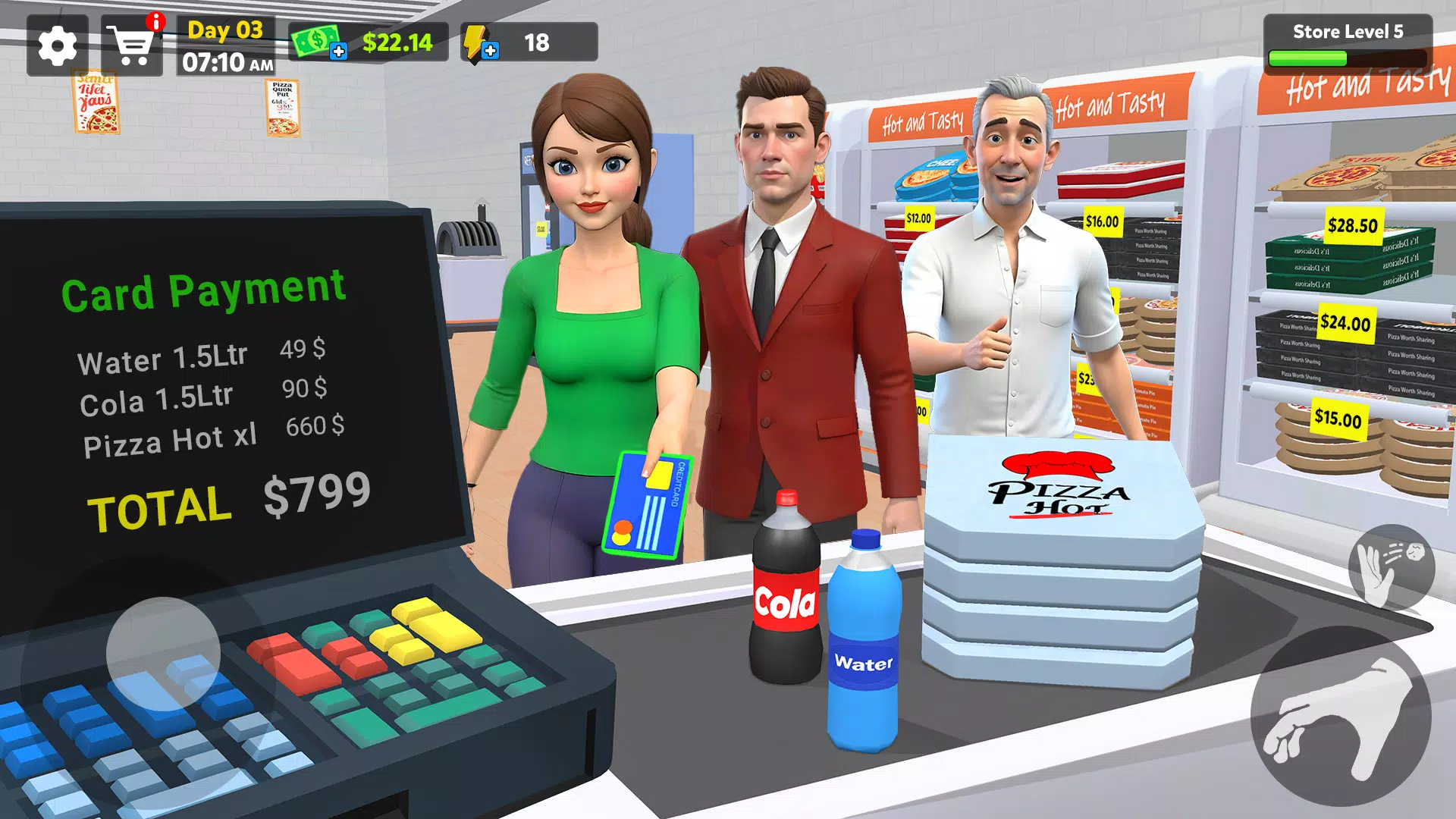 Pizza Shop Simulator 3D Ảnh chụp màn hình 2