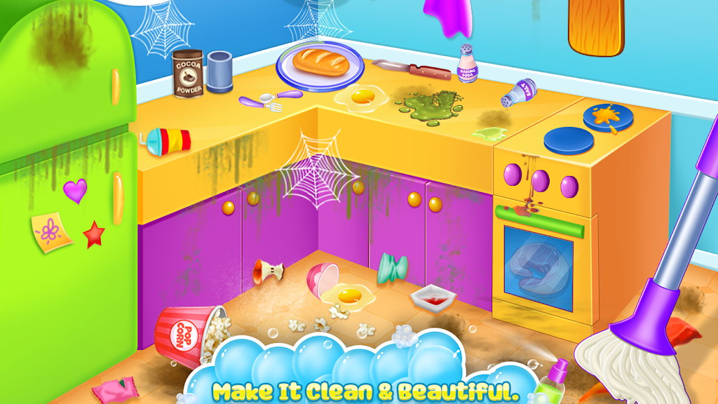 Home cleaning game for girls Zrzut ekranu 0